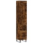 Aparador de madera contrachapada roble ahumado 34,5x34x180 cm de , Aparadores - Ref: Foro24-3200222, Precio: 125,55 €, Descue...