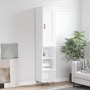 Aparador alto madera contrachapada blanco 34,5x34x180 cm de , Aparadores - Ref: Foro24-3200297, Precio: 95,23 €, Descuento: %