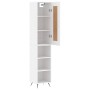 Aparador alto madera contrachapada blanco 34,5x34x180 cm de , Aparadores - Ref: Foro24-3200297, Precio: 95,23 €, Descuento: %