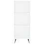 Aparador alto madera contrachapada blanco 34,5x34x180 cm de , Aparadores - Ref: Foro24-3200297, Precio: 95,23 €, Descuento: %