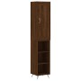 Aparador alto madera contrachapada roble marrón 34,5x34x180 cm de , Aparadores - Ref: Foro24-3200304, Precio: 94,04 €, Descue...