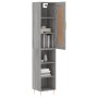 Aparador alto madera contrachapada gris Sonoma 34,5x34x180 cm de , Aparadores - Ref: Foro24-3200319, Precio: 88,25 €, Descuen...