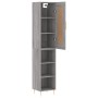 Aparador alto madera contrachapada gris Sonoma 34,5x34x180 cm de , Aparadores - Ref: Foro24-3200319, Precio: 88,25 €, Descuen...