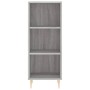Aparador alto madera contrachapada gris Sonoma 34,5x34x180 cm de , Aparadores - Ref: Foro24-3200319, Precio: 88,25 €, Descuen...