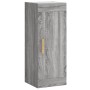 Aparador alto madera contrachapada gris Sonoma 34,5x34x180 cm de , Aparadores - Ref: Foro24-3200319, Precio: 88,25 €, Descuen...