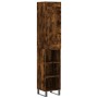Aparador de madera contrachapada roble ahumado 34,5x34x180 cm de , Aparadores - Ref: Foro24-3200350, Precio: 90,88 €, Descuen...