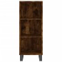 Aparador de madera contrachapada roble ahumado 34,5x34x180 cm de , Aparadores - Ref: Foro24-3200350, Precio: 90,88 €, Descuen...