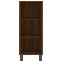Aparador alto madera contrachapada roble marrón 34,5x34x180 cm de , Aparadores - Ref: Foro24-3200352, Precio: 94,43 €, Descue...