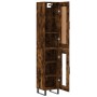 Aparador de madera contrachapada roble ahumado 34,5x34x180 cm de , Aparadores - Ref: Foro24-3200414, Precio: 103,06 €, Descue...