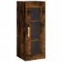 Aparador de madera contrachapada roble ahumado 34,5x34x180 cm de , Aparadores - Ref: Foro24-3199486, Precio: 102,98 €, Descue...
