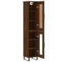 Aparador alto madera contrachapada roble marrón 34,5x34x180 cm de , Aparadores - Ref: Foro24-3200416, Precio: 107,62 €, Descu...