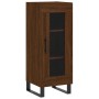 Aparador alto madera contrachapada roble marrón 34,5x34x180 cm de , Aparadores - Ref: Foro24-3200416, Precio: 107,62 €, Descu...