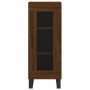 Aparador alto madera contrachapada roble marrón 34,5x34x180 cm de , Aparadores - Ref: Foro24-3200416, Precio: 107,62 €, Descu...
