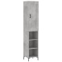 Aparador de madera contrachapada gris hormigón 34,5x34x180 cm de , Aparadores - Ref: Foro24-3200325, Precio: 89,42 €, Descuen...