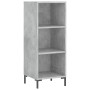 Aparador de madera contrachapada gris hormigón 34,5x34x180 cm de , Aparadores - Ref: Foro24-3200325, Precio: 89,42 €, Descuen...