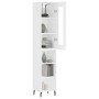 Aparador alto madera contrachapada blanco 34,5x34x180 cm de , Aparadores - Ref: Foro24-3199377, Precio: 94,88 €, Descuento: %