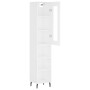 Aparador alto madera contrachapada blanco 34,5x34x180 cm de , Aparadores - Ref: Foro24-3199377, Precio: 94,88 €, Descuento: %