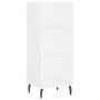 Aparador alto madera contrachapada blanco 34,5x34x180 cm de , Aparadores - Ref: Foro24-3199377, Precio: 94,88 €, Descuento: %
