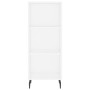Aparador alto madera contrachapada blanco 34,5x34x180 cm de , Aparadores - Ref: Foro24-3199377, Precio: 94,88 €, Descuento: %