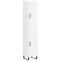 Aparador alto madera contrachapada blanco brillo 34,5x34x180 cm de , Aparadores - Ref: Foro24-3200475, Precio: 116,26 €, Desc...