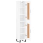 Aparador alto madera contrachapada blanco brillo 34,5x34x180 cm de , Aparadores - Ref: Foro24-3200475, Precio: 116,26 €, Desc...