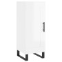 Aparador alto madera contrachapada blanco brillo 34,5x34x180 cm de , Aparadores - Ref: Foro24-3200475, Precio: 116,26 €, Desc...