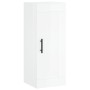 Aparador alto madera contrachapada blanco brillo 34,5x34x180 cm de , Aparadores - Ref: Foro24-3200475, Precio: 116,26 €, Desc...