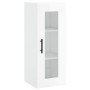 Aparador alto madera contrachapada blanco brillo 34,5x34x180 cm de , Aparadores - Ref: Foro24-3199195, Precio: 131,13 €, Desc...