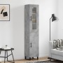 Aparador de madera contrachapada gris hormigón 34,5x34x180 cm de , Aparadores - Ref: Foro24-3199197, Precio: 119,26 €, Descue...