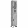Aparador de madera contrachapada gris hormigón 34,5x34x180 cm de , Aparadores - Ref: Foro24-3199197, Precio: 119,26 €, Descue...
