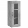 Aparador de madera contrachapada gris hormigón 34,5x34x180 cm de , Aparadores - Ref: Foro24-3199197, Precio: 119,26 €, Descue...