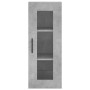 Aparador de madera contrachapada gris hormigón 34,5x34x180 cm de , Aparadores - Ref: Foro24-3199197, Precio: 119,26 €, Descue...