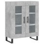 Aparador alto madera contrachapada gris hormigón 69,5x34x180 cm de , Aparadores - Ref: Foro24-3199645, Precio: 153,73 €, Desc...