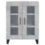 Aparador alto madera contrachapada gris hormigón 69,5x34x180 cm de , Aparadores - Ref: Foro24-3199645, Precio: 153,73 €, Desc...