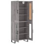 Aparador alto madera contrachapada gris sonoma 69,5x34x180 cm de , Aparadores - Ref: Foro24-3199647, Precio: 155,70 €, Descue...