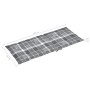 Sillas de jardín 6 uds madera maciza teca cojines cuadros gris de , Sillas de jardín - Ref: Foro24-3065574, Precio: 760,13 €,...