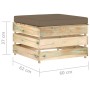 Muebles de jardín 2 piezas con cojines madera impregnada verde de , Conjuntos de jardín - Ref: Foro24-3074539, Precio: 177,95...