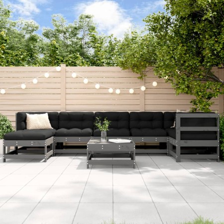 Juego de muebles de jardín 8 piezas madera maciza de pino de , Conjuntos de jardín - Ref: Foro24-3186286, Precio: 480,04 €, D...