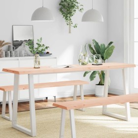 Tablero de mesa madera maciza borde natural 180x40x(2-4) cm de , Tableros para mesas - Ref: Foro24-363908, Precio: 64,58 €, D...