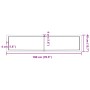 Tablero de mesa madera maciza borde natural 180x40x(2-4) cm de , Tableros para mesas - Ref: Foro24-363908, Precio: 64,58 €, D...