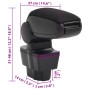Reposabrazos para coche ABS negro 12x37x(31-48) cm de , Asientos para vehículos motorizados - Ref: Foro24-154684, Precio: 32,...