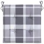 Cojines de silla de jardín 6 uds tela a cuadros gris 40x40x3 cm de , Cojines para sillas y sofás - Ref: Foro24-314037, Precio...