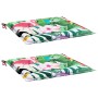 Cojines para silla de jardín 2 uds tela multicolor 40x40x3 cm de , Cojines para sillas y sofás - Ref: Foro24-361017, Precio: ...