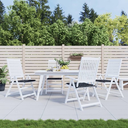 Cojines de silla de jardín 4 uds tela a cuadros negro 50x50x3cm de , Cojines para sillas y sofás - Ref: Foro24-361081, Precio...