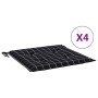 Cojines de silla de jardín 4 uds tela a cuadros negro 50x50x3cm de , Cojines para sillas y sofás - Ref: Foro24-361081, Precio...