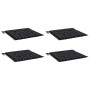 Cojines de silla de jardín 4 uds tela a cuadros negro 50x50x3cm de , Cojines para sillas y sofás - Ref: Foro24-361081, Precio...