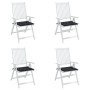 Cojines de silla de jardín 4 uds tela a cuadros negro 50x50x3cm de , Cojines para sillas y sofás - Ref: Foro24-361081, Precio...