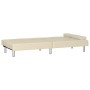 Sofá cama con portavasos cuero sintético color crema de , Sofás - Ref: Foro24-351927, Precio: 321,39 €, Descuento: %