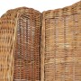 Sofá con cojín ratán natural y lino marrón claro de , Sofás - Ref: Foro24-325465, Precio: 271,16 €, Descuento: %