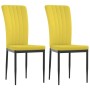 Sillas de comedor 2 uds terciopelo amarillo mostaza de , Sillas de comedor - Ref: Foro24-326100, Precio: 95,90 €, Descuento: %